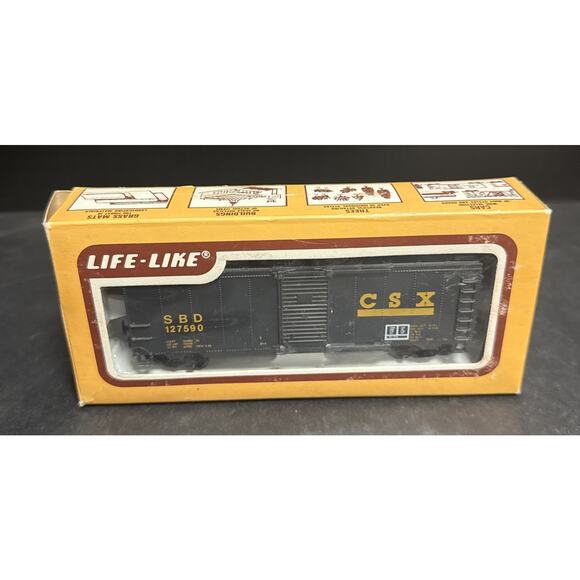 Life Like CSX Box Car HO Scale Train SBD 127590 8479 - Picture 1 of 8